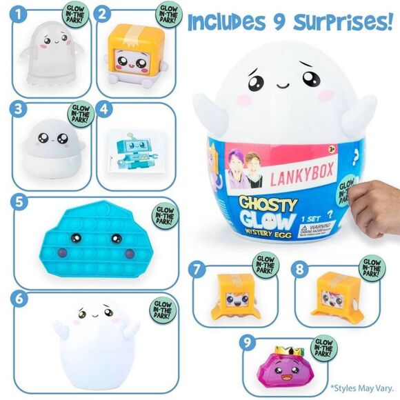 LankyBox -  Ghosty Glow Mystery Egg Blue - Picture 4 of 5